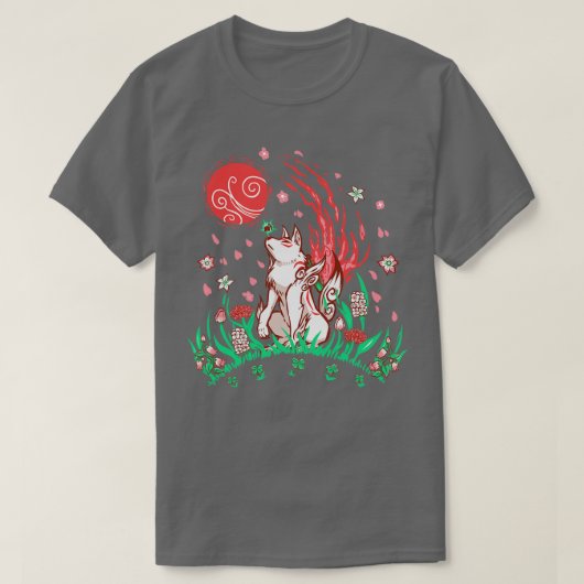 オオカミ風 Tシャツ (デザイン正面)