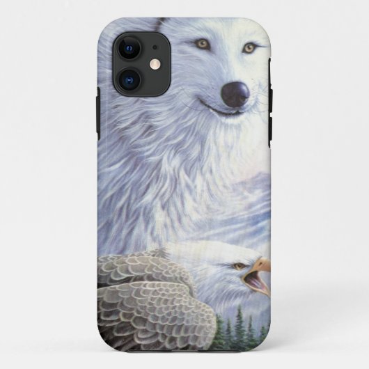 オオカミ鷲動物自然公園オフィスビジネスアート Case-Mate iPhoneケース (裏面)