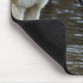 オオカミ-ゆっくり進むべき鼻 マウスパッド (コーナー)