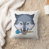 オオカミ・アット・ダーツ クッション (ブランケット)