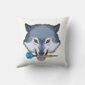 オオカミ・アット・ダーツ クッション (裏面)