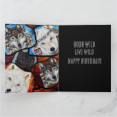 オオカミ アート カード (内部)