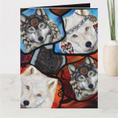 オオカミ アート カード (正面)