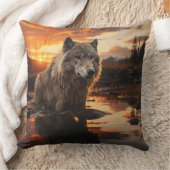 オオカミ・イン・ザ・ウェルネス装飾用クッション クッション (ブランケット)