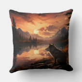 オオカミ・イン・ザ・ウェルネス装飾用クッション クッション (裏面)