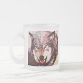 オオカミ・イン・スノー フロストグラスマグカップ (左)