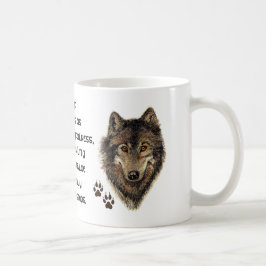 オオカミ、オオオカミ動物トーテム、自然ガイド コーヒーマグカップ