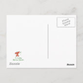 オオカミ、オオオカミ動物トーテム、自然ガイド ポストカード (裏面)