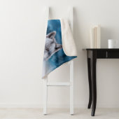 オオカミ/オオオカミ月明かりの野生生物 シェルパブランケット (インサイチュ)