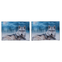 オオカミ/オオオカミ月明かりの野生生物