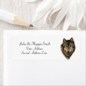 オオカミ、オオオカミ、野生動物、自然、 ラベル (インサイチュ)