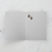 オオカミ、オオカミは、動物のバースデー・カードを追跡します カード (内部)