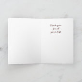 オオカミ、オオカミ、カブスの子犬、自然、野性生物ありがとう サンキューカード (内部)