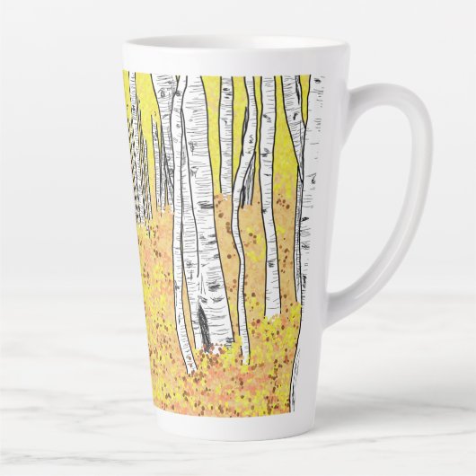 オオカミ カフェラテマグ (右)