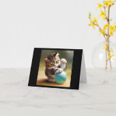 オオカミ カード (黄色い花)