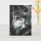 オオカミ カード (黄色い花)