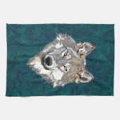 オオカミ キッチンタオル (横)