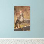 オオカミ キャンバスプリント (インサイチュ (ウッドフロア))