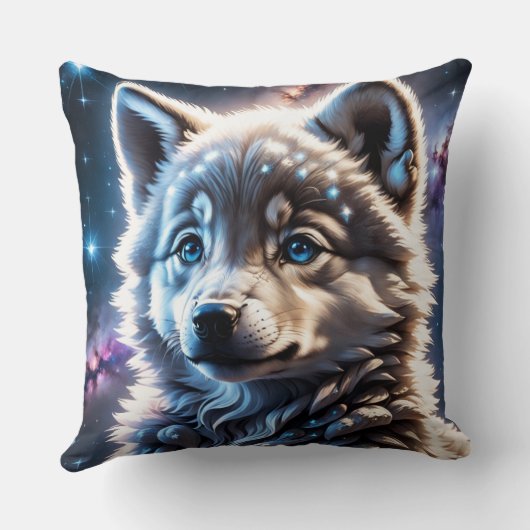 オオカミ クッション (裏面)