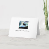 オオカミ、クマ、イーグルハッピーホリデーズクリスマスカード シーズンカード (裏面)