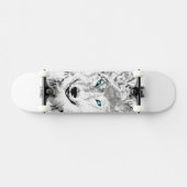 オオカミ |グレーウルフスケッチ | Wolf Skateboard スケートボード (横)