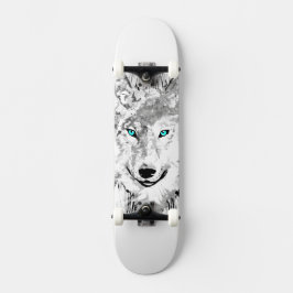 オオカミ |グレーウルフスケッチ | Wolf Skateboard スケートボード