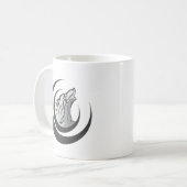 オオカミ コーヒーマグカップ (正面左)