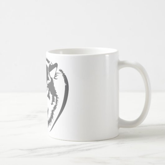 オオカミ コーヒーマグカップ (右)