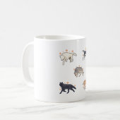 オオカミ コーヒーマグカップ (正面左)