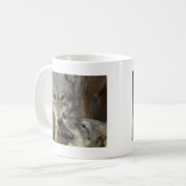 オオカミ コーヒーマグカップ (正面左)