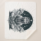 オオカミ シェルパブランケット (正面)