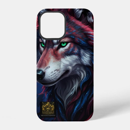 オオカミ スマホケース iPhoneケース (裏面)