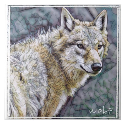 オオカミ タイル (正面)