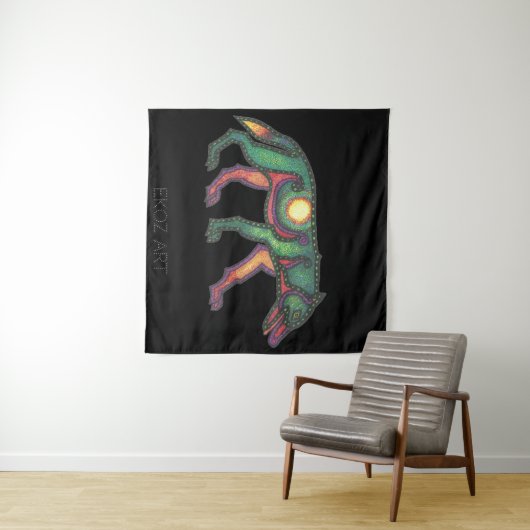 オオカミ タペストリー (インサイチュ(横))