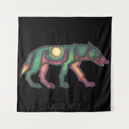 オオカミ タペストリー (正面)