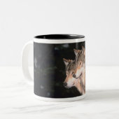 オオカミ ツートーンマグカップ (正面左)