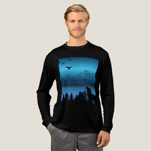オオカミ テーマ Tシャツ (正面全体)