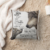 『オオカミ·トゥ·マイ·ソン忘れ』 クッション (ブランケット)