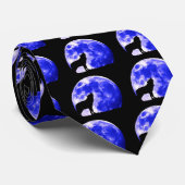 オオカミ・ハウリング・アット・ムーン ネクタイ (ロール)