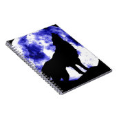 オオカミ・ハウリング・アット・ムーン ノートブック (右側)