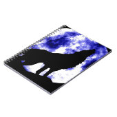 オオカミ・ハウリング・アット・ムーン ノートブック (左側)