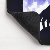 オオカミ・ハウリング・アット・ムーン マウスパッド (コーナー)