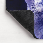 オオカミ・ハウリング・アット・ムーン マウスパッド (コーナー)