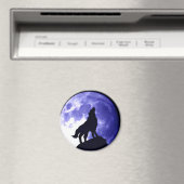 オオカミ・ハウリング・アット・ムーン マグネット (インサイチュ (食洗機))