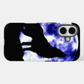 オオカミ・ハウリング・アット・ムーン Case-Mate iPhoneケース (裏面 (横))