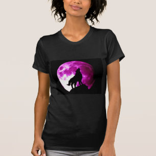 オオカミ・ハウリング・アット・ムーン Tシャツ