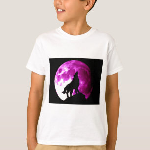 オオカミ・ハウリング・アット・ムーン Tシャツ
