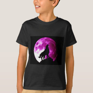 オオカミ・ハウリング・アット・ムーン Tシャツ