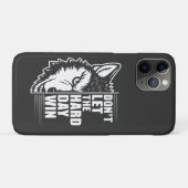 オオカミ ハードな1日には負けるな 名言アート Case-Mate iPhoneケース (裏面(横))