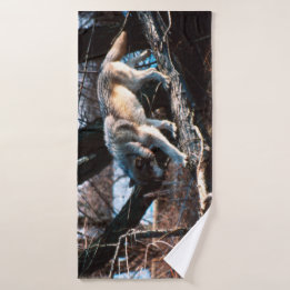 オオカミ バスタオル